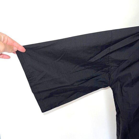 Spencer Gifts Robe Womens One Size OSFM Vintage Unisex Embroidered Dragon Black - Picture 11 of 12